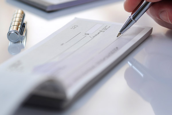 Picture of a Checkbook