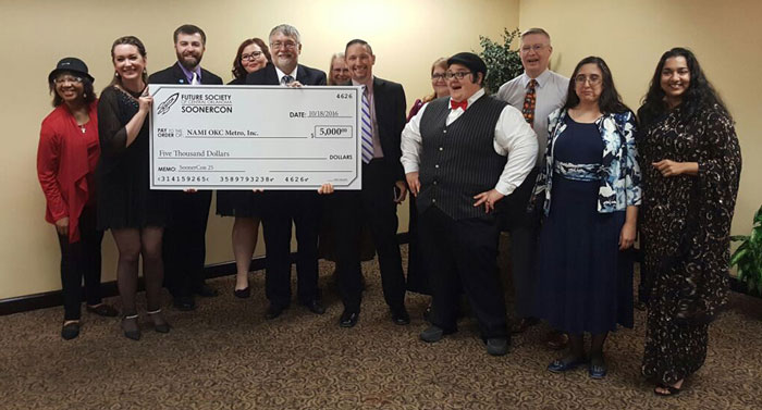 SoonerCon Donating Money to NAMI Oklahoma in 2016