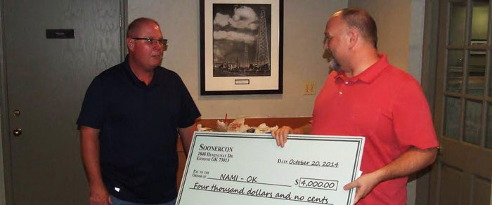 SoonerCon Donating Money to NAMI Oklahoma in 2014